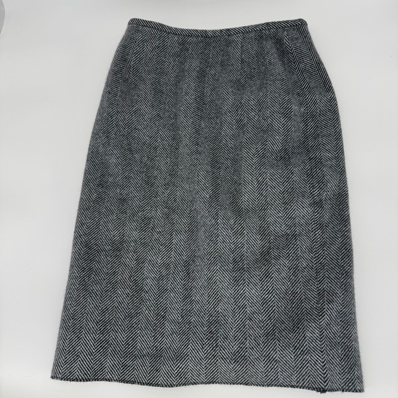 Les Copains Dresses & Skirts - Les Copains Herringbone Wool‑Blend Midi Skirt – Made in Italy